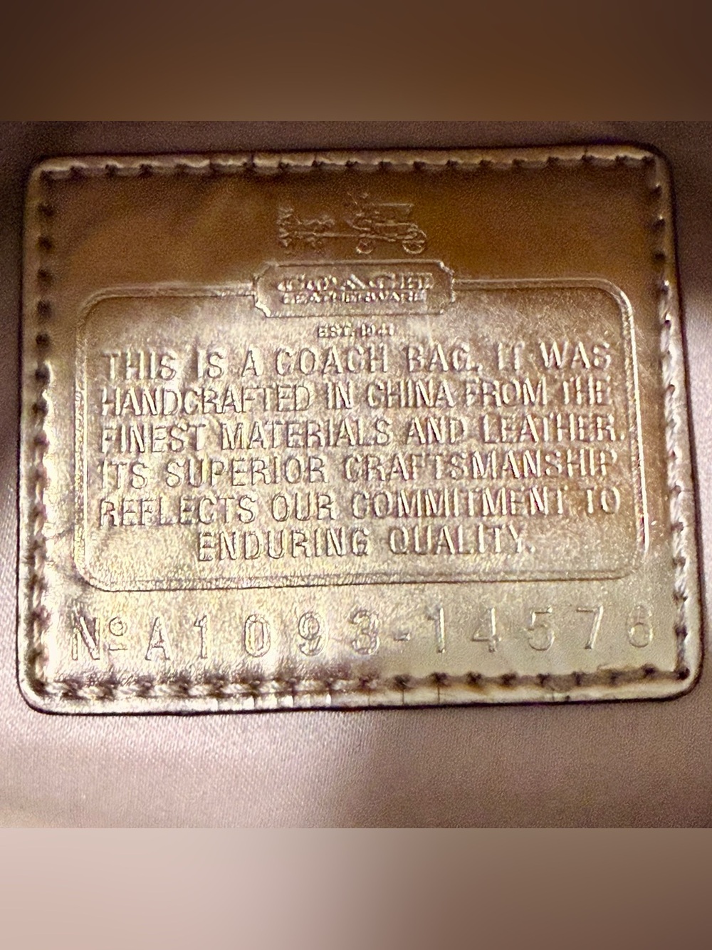 Coach Vintage, Madison pale Yellow Pebbled Leather Hippie Tote Shoulder Bag. - Picture 6 of 11